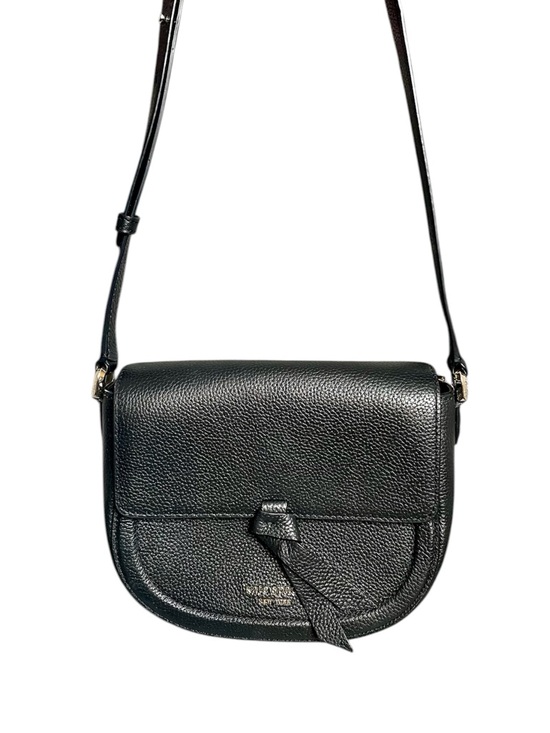 kate spade Handbags - Kate Spade Knott Black Pebbled Leather Dual Compartment Adjustable Crossbody Bag